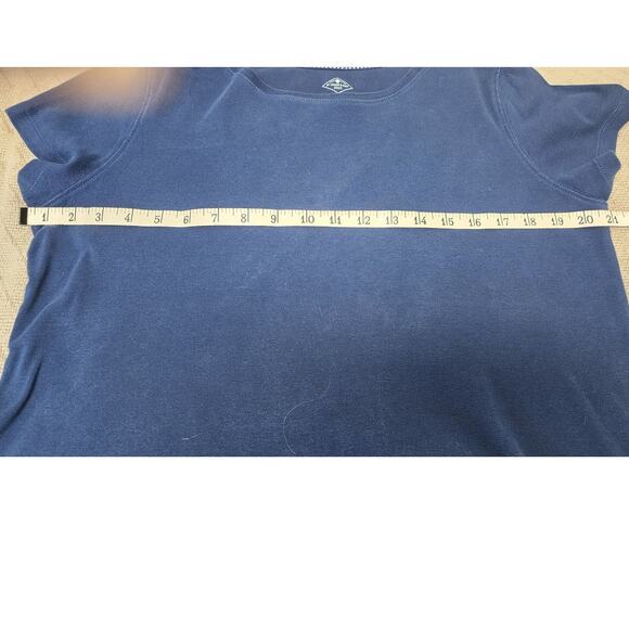 St. Johns bay Navy Blue Crew Neck Short Sleeve T-shirt Women's Size Medium - Picture 7 of 9